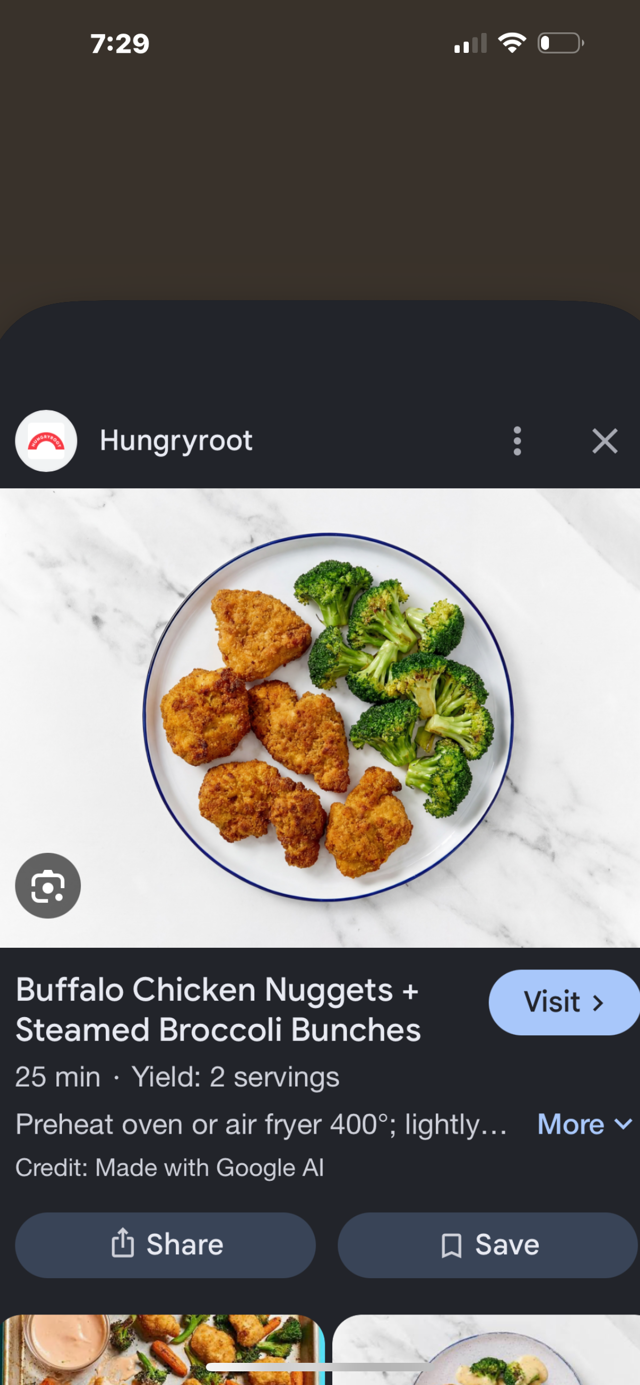 Lil' Chick Bites & Broc.