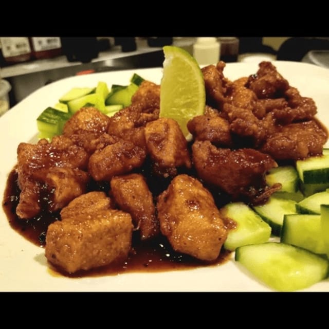 Korean pepper chicken (dinner).