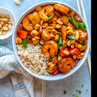 kung pao shrimp (dinner)